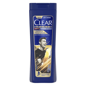 Shampoo Anticaspa Clear Men Sports Limpeza Profunda 200mL - 7891150019508
